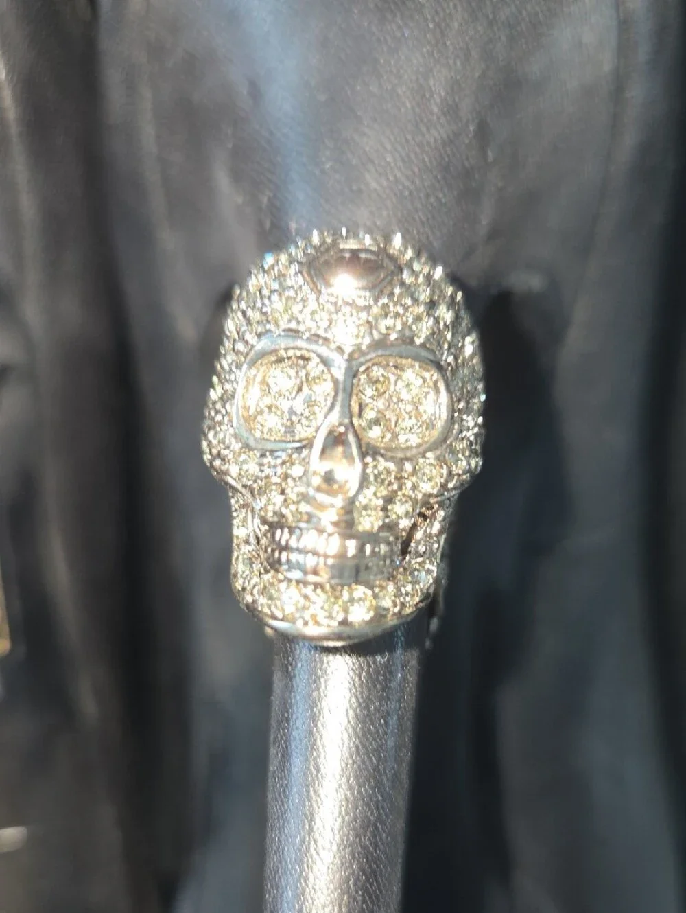Authentic Philipp Plein Black Leather Platform Stiletto Pumps SWAROSKI Skull